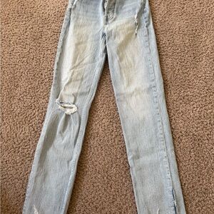 GAP Light Blue Ripped Skinny Jeans
